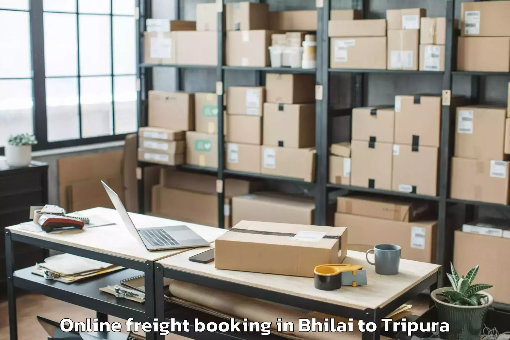 Comprehensive Bhilai to Khowai Online Freight Booking